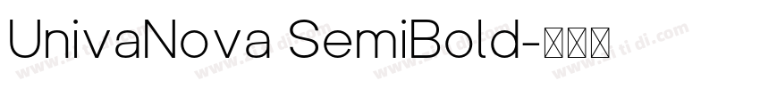 UnivaNova SemiBold字体转换